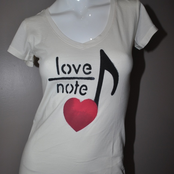 LIFE IS GOOD Love Note Heart S/S Tee T-Shirt XS - Picture 1 of 3